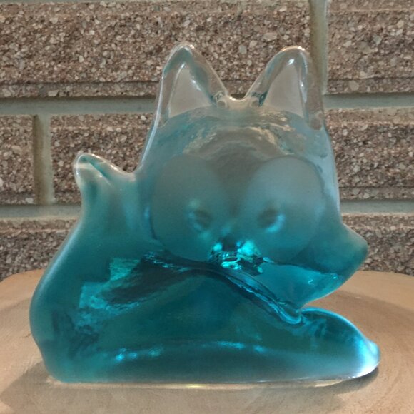 IKEA Coarse Toy's Clever Fox Glass Figurine - Picture 4 of 7